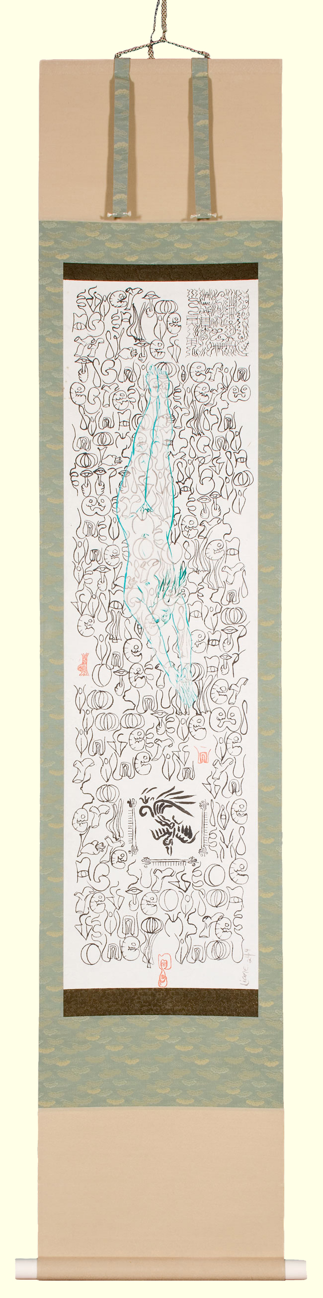 Accidental Bird Diver Scroll (2004) thumbnail — Liane Collins | Matersigns Art