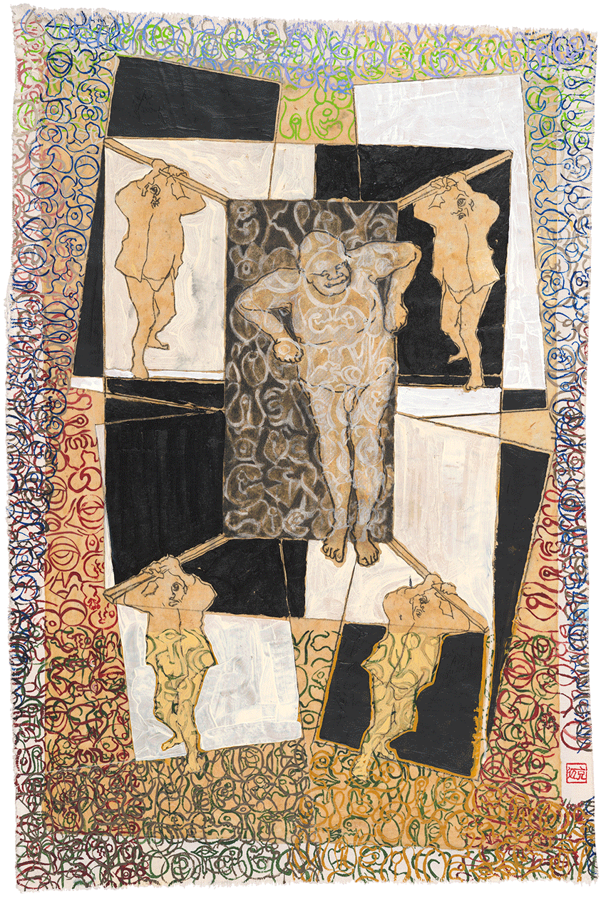 Collins Paper Covers Gun painting