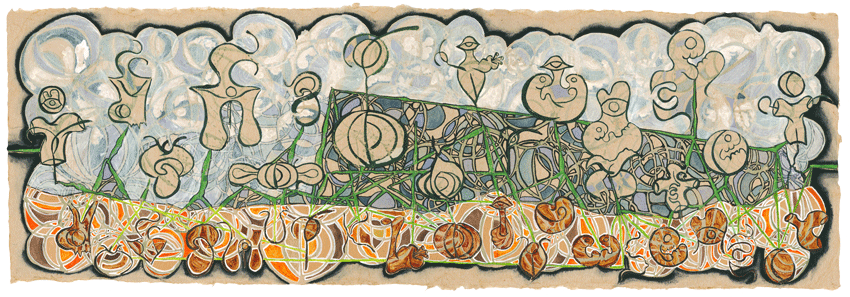 Exit Dance of the White Buddha, Liane Collins, New Signs Art