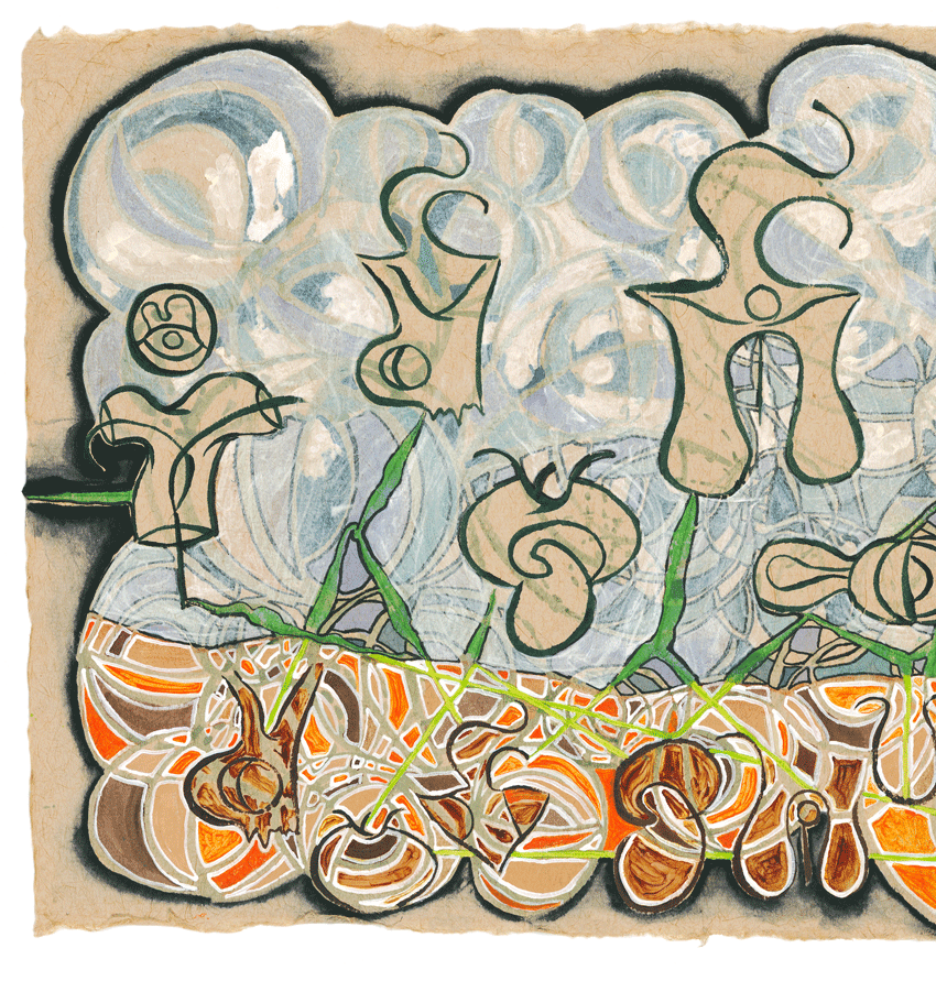 Exit Dance of the White Buddha, Liane Collins, New Signs Art