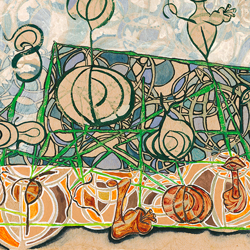 Liane Collins, New Signs Art, Rizomatic Horizontal Scroll